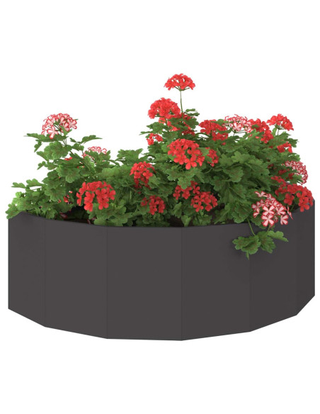 Fioriera Nero 120 x 60 x 35 cm Acciaio