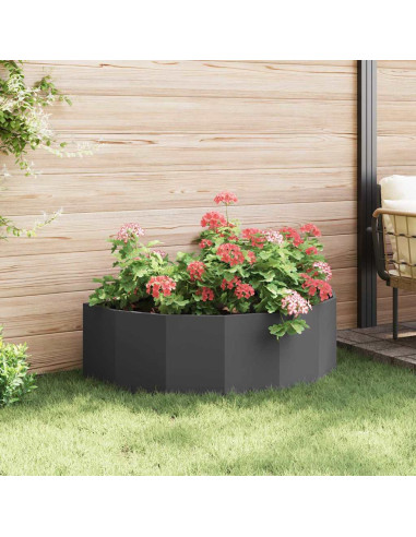 Fioriera Nero 120 x 60 x 35 cm Acciaio