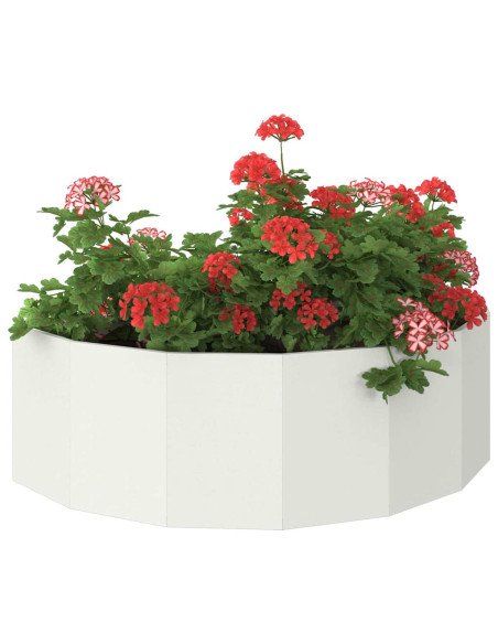 Fioriera Bianco 120 x 60 x 35 cm Acciaio