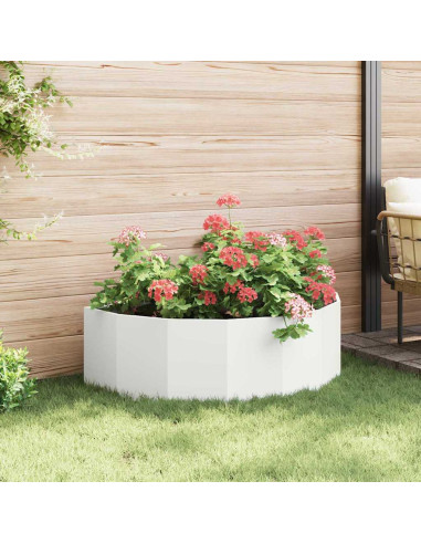 Fioriera Bianco 120 x 60 x 35 cm Acciaio