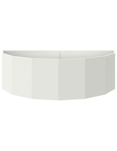 Fioriera Bianco 120 x 60 x 35 cm Acciaio