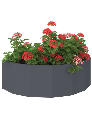 Fioriera Antracite 120 x 60 x 35 cm Acciaio