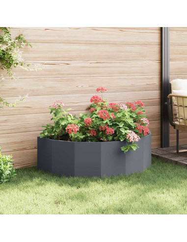 Fioriera Antracite 120 x 60 x 35 cm Acciaio