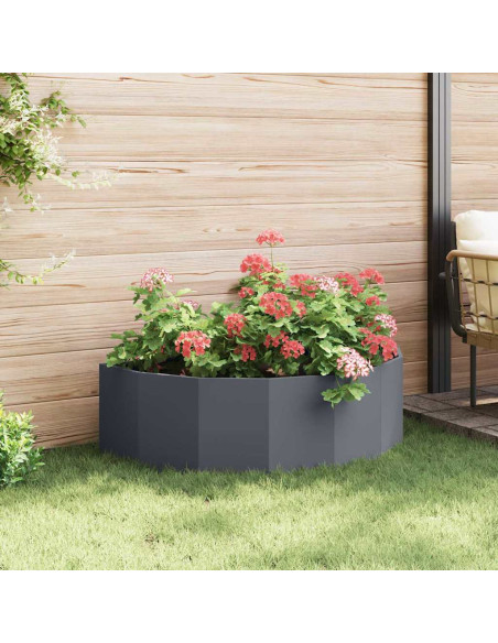 Fioriera Antracite 120 x 60 x 35 cm Acciaio