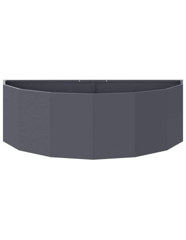 Fioriera Antracite 120 x 60 x 35 cm Acciaio