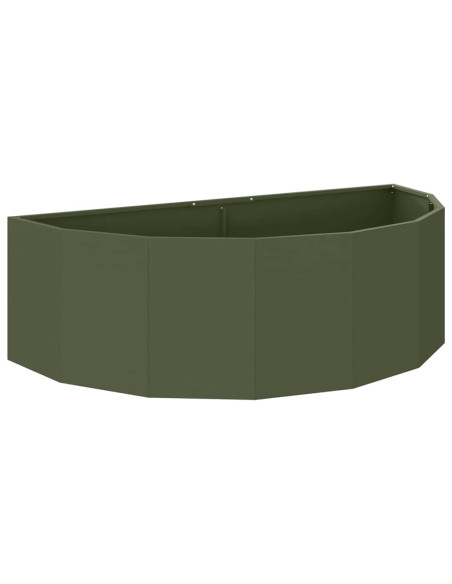 Fioriera Verde oliva 120 x 60 x 35 cm Acciaio