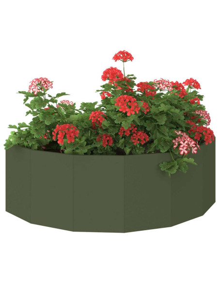 Fioriera Verde oliva 120 x 60 x 35 cm Acciaio