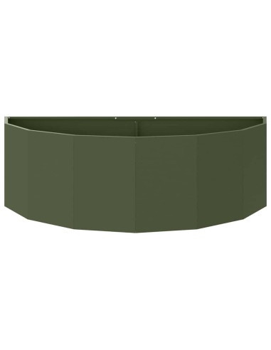 Fioriera Verde oliva 120 x 60 x 35 cm Acciaio