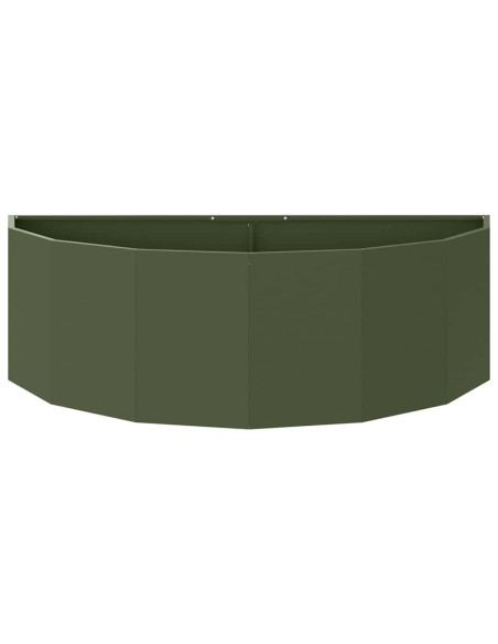 Fioriera Verde oliva 120 x 60 x 35 cm Acciaio