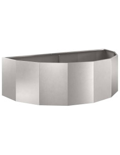 Fioriera Argento 120 x 60 x 35 cm Acciaio inossidabile 2