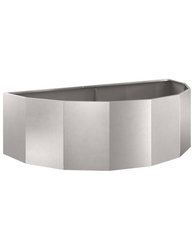 Fioriera Argento 120 x 60 x 35 cm Acciaio inossidabile