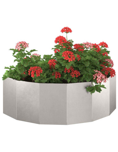 Fioriera Argento 120 x 60 x 35 cm Acciaio inossidabile