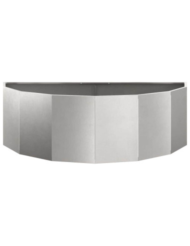 Fioriera Argento 120 x 60 x 35 cm Acciaio inossidabile