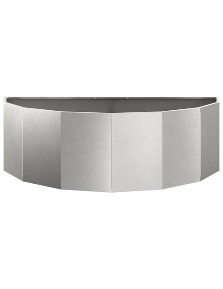 Fioriera Argento 120 x 60 x 35 cm Acciaio inossidabile