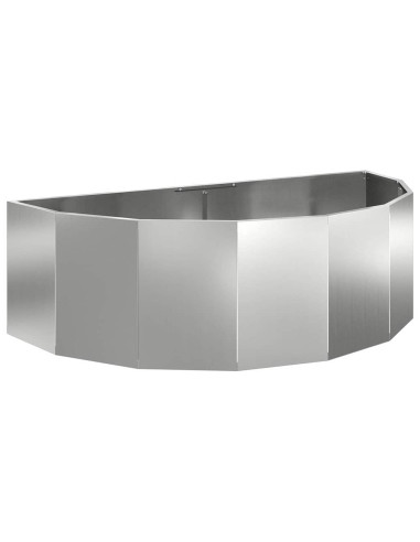 Fioriera Argento 120 x 60 x 35 cm Acciaio zincato