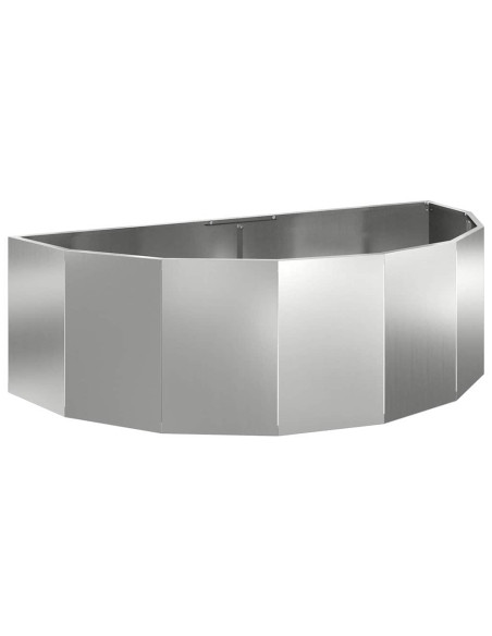 Fioriera Argento 120 x 60 x 35 cm Acciaio zincato