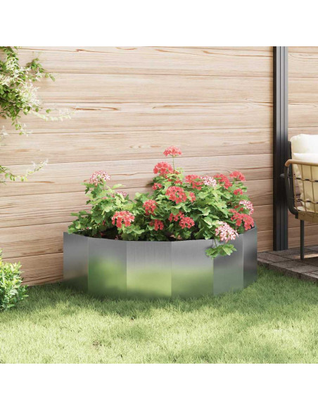 Fioriera Argento 120 x 60 x 35 cm Acciaio zincato