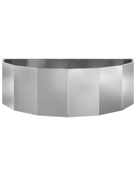 Fioriera Argento 120 x 60 x 35 cm Acciaio zincato