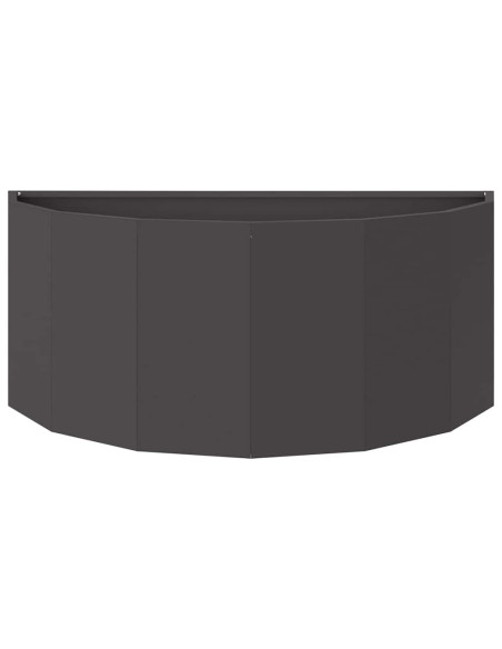 Fioriera Nero 90 x 45 x 35 cm Acciaio