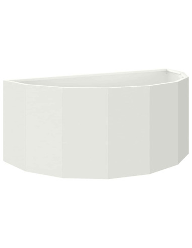 Fioriera Bianco 90 x 45 x 35 cm Acciaio