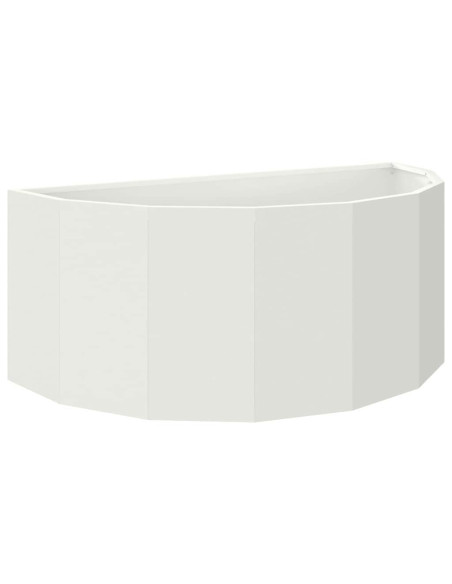 Fioriera Bianco 90 x 45 x 35 cm Acciaio