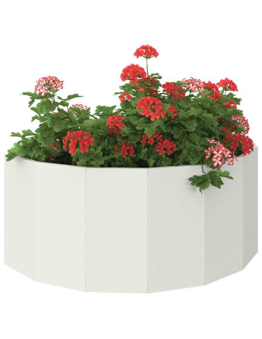 Fioriera Bianco 90 x 45 x 35 cm Acciaio