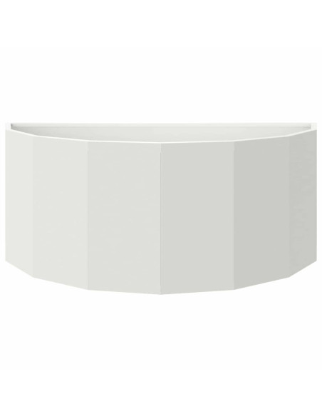 Fioriera Bianco 90 x 45 x 35 cm Acciaio