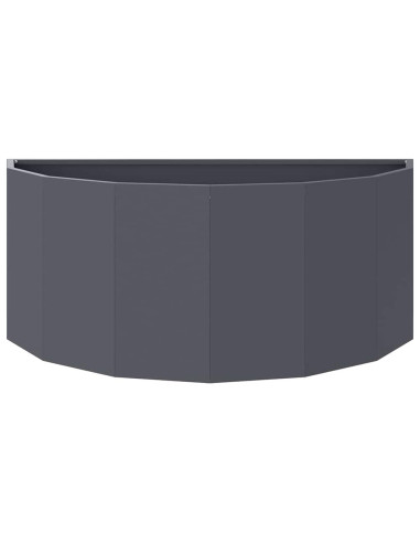 Fioriera Antracite 90 x 45 x 35 cm Acciaio