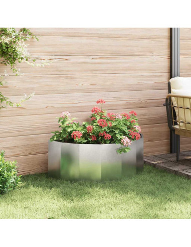 Fioriera Argento 90 x 45 x 35 cm Acciaio inossidabile