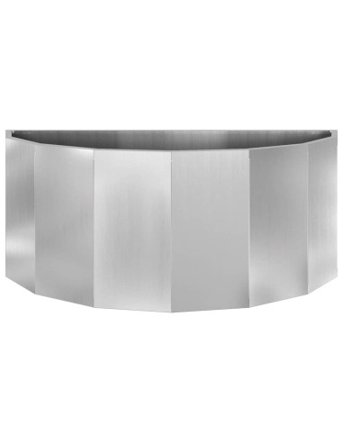 Fioriera Argento 90 x 45 x 35 cm Acciaio zincato