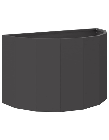 Fioriera Nero 60 x 30 x 35 cm Acciaio