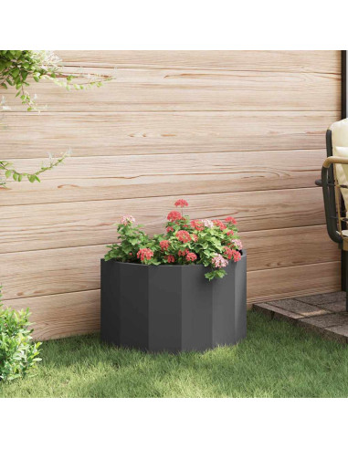 Fioriera Nero 60 x 30 x 35 cm Acciaio