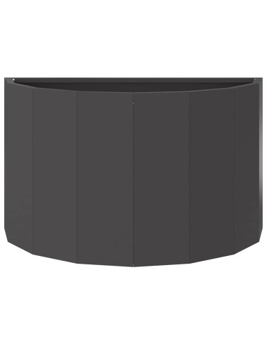 Fioriera Nero 60 x 30 x 35 cm Acciaio