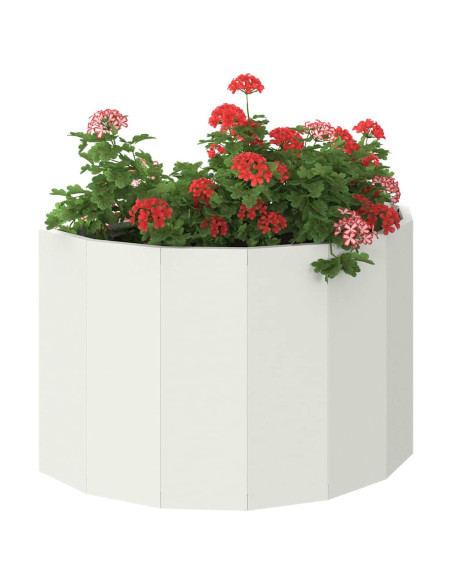 Fioriera Bianco 60 x 30 x 35 cm Acciaio