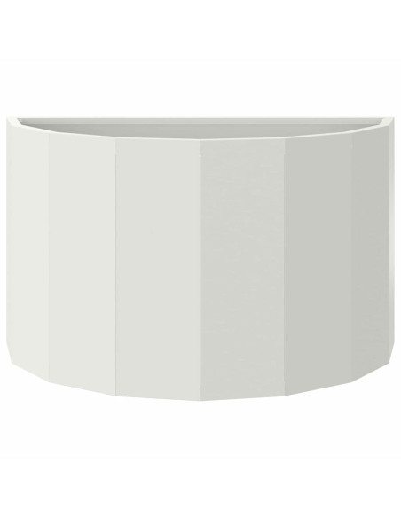 Fioriera Bianco 60 x 30 x 35 cm Acciaio