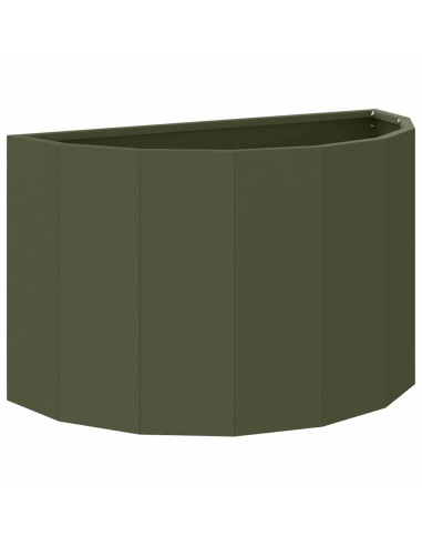 Fioriera Verde oliva 60 x 30 x 35 cm Acciaio