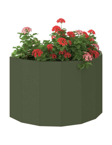 Fioriera Verde oliva 60 x 30 x 35 cm Acciaio