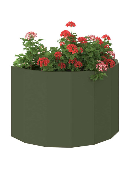 Fioriera Verde oliva 60 x 30 x 35 cm Acciaio