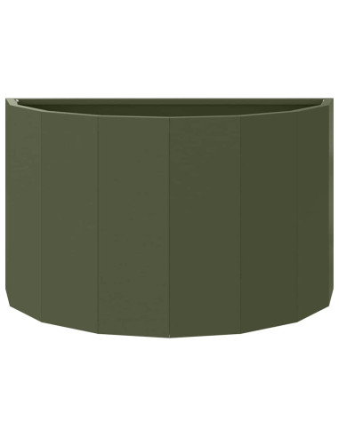 Fioriera Verde oliva 60 x 30 x 35 cm Acciaio