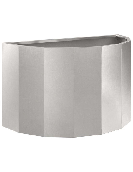 Fioriera Argento 60 x 30 x 35 cm Acciaio inossidabile