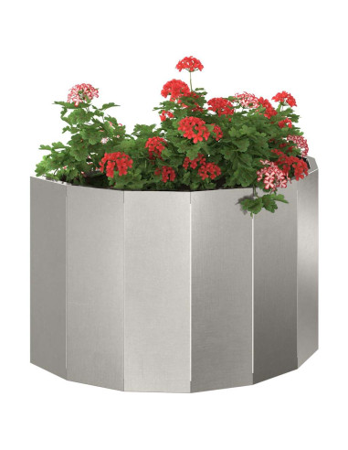 Fioriera Argento 60 x 30 x 35 cm Acciaio inossidabile