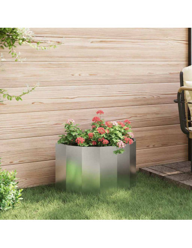 Fioriera Argento 60 x 30 x 35 cm Acciaio inossidabile