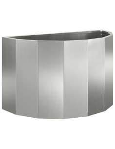 Fioriera Argento 60 x 30 x 35 cm Acciaio zincato 2