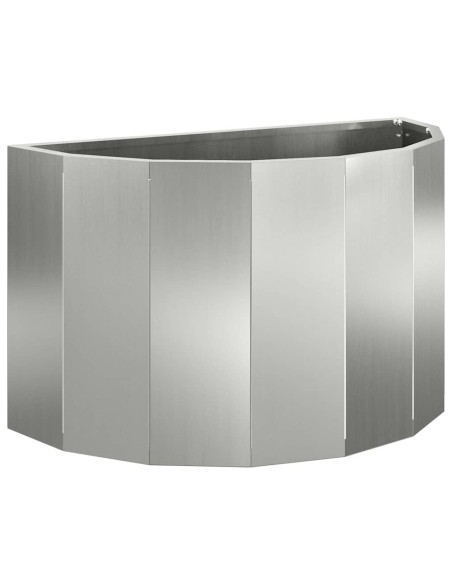 Fioriera Argento 60 x 30 x 35 cm Acciaio zincato