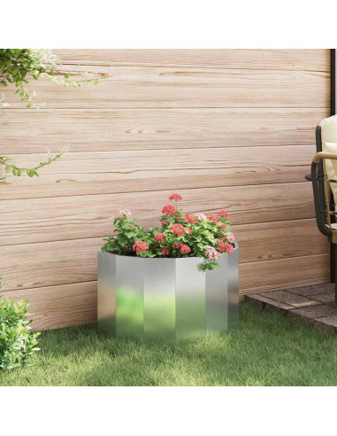 Fioriera Argento 60 x 30 x 35 cm Acciaio zincato