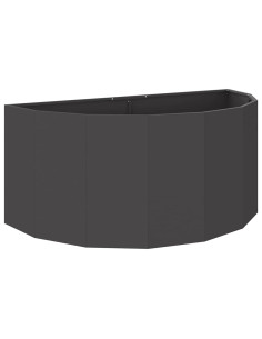 Fioriera Nero 120 x 60 x 50 cm Acciaio 2