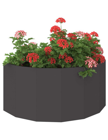 Fioriera Nero 120 x 60 x 50 cm Acciaio