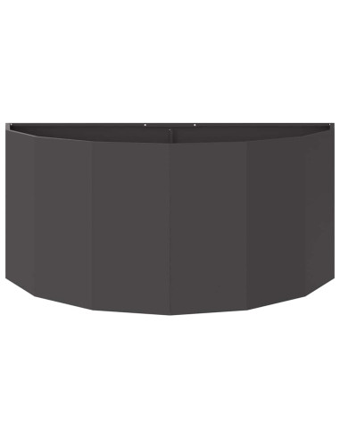 Fioriera Nero 120 x 60 x 50 cm Acciaio