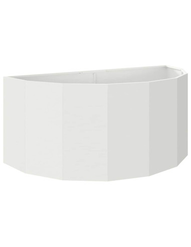 Fioriera Bianco 120 x 60 x 50 cm Acciaio