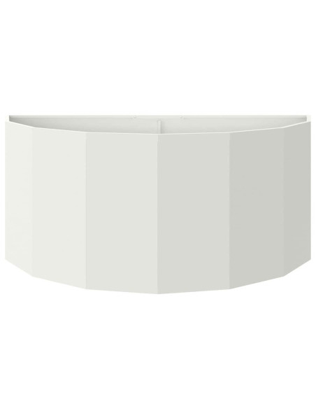 Fioriera Bianco 120 x 60 x 50 cm Acciaio